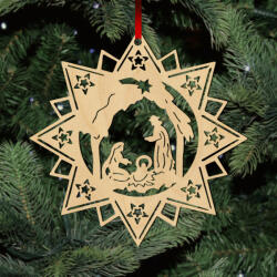 Csillag Betlehem fa karácsonyfadísz