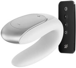Satisfyer Vibrator Cuplu Satisfyer Double Fun Alb Vibrator
