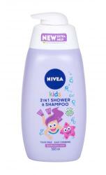 Nivea Kids 2in1 Shower & Shampoo 2 az 1-ben gyengéd tusfürdő és sampon 500 ml gyermekeknek