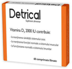 Zdrovit - Detrical (vitamina D3) 2000UI Zdrovit 60 comprimate 320 mg - hiris