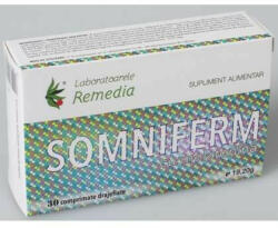 Remedia - Somniferm plus Melatonina Remedia 30 comprimate 350.75 mg - hiris