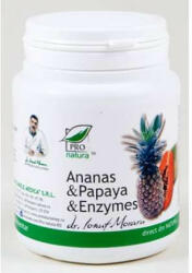 PRO Natura - Laboratoarele Medica - Ananas si Papaya Enzymes Laboratoarele Medica 60 comprimate - hiris