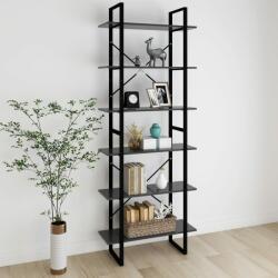 vidaXL Dulap înalt, gri, 80x30x210 cm, PAL (806539) Biblioteca