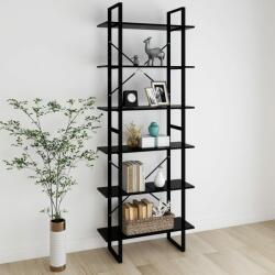 vidaXL Dulap înalt, negru, 80x30x210 cm, PAL (806538) Biblioteca