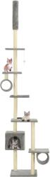 vidaXL Ansamblu pisici, stâlpi funie sisal, 260 cm Gri (170532) - comfy