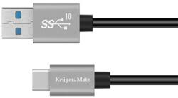 Krüger&Matz Cablu Usb - Tip C 10 Gbps 15 W 1m Krugermatz (km1263)