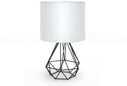  Diamante industriale asztali lámpa fehér ernyővel - matracasz