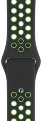 RYB Curea Apple Watch Silicon Sport Neon Black cu perforatii 45 44 42mm (210103020)