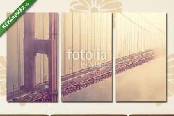  Többrészes Vászonkép, Premium Kollekció: Golden Gate híd forgalma(125x70 cm, L01)