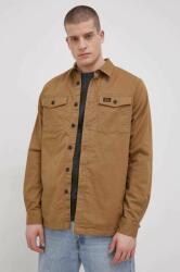 Superdry Cămașă bărbați, culoarea maro, cu guler clasic, regular 9BY8-KDM0HJ_82X