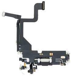 tel-szalk-19297199 Apple Iphone 13 Pro töltőcsatlakozó port, flexibilis kábel / töltő csatlakozó flex fekete (tel-szalk-19297199)
