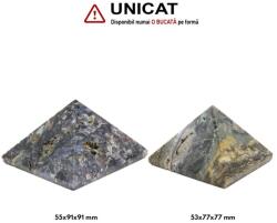  Piramida Jasp Oceanic Druzy Minerala Naturala - 53-55 x 77-91 mm - Unicat