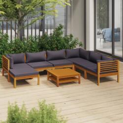 vidaXL Set mobilier grădină cu perne, 8 piese, lemn masiv acacia (3086908)