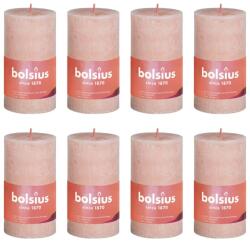 Bolsius Lumânări bloc rustice Shine, 8 buc. , roz cețos, 100x50 mm 103668770304 (440800)