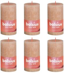 Bolsius Lumânări bloc rustice Shine, 4 buc. , roz cețos, 130x68 mm 103668790304 (440830)