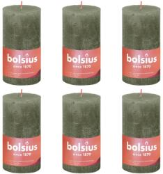 Bolsius Lumânări bloc rustice Shine, 4 buc. , măsliniu, 130x68 mm 103668790370 (440836)