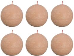 Bolsius Lumânări bilă rustice Shine, 6 buc. , roz ceţos, 76x71 mm 103668890304 (440860)