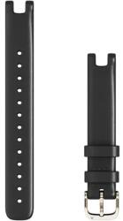 Garmin Curea ceas smartwatch Garmin Lily (14 mm), Piele neagra, Catarama aurie (010-13068-A1)