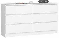 AKORD Komód - Akord Furniture K140-6 - fehér