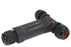 Optonica LED reflektorhoz vízmentes kötődoboz (T alakú) IP68, PP (6642)