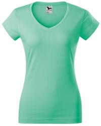 MALFINI Tricou femei Fit V-neck - Mentă | XL (1629516)