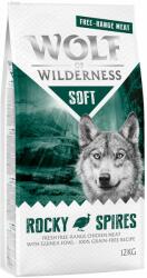 Wolf of Wilderness Wolf of Wilderness "Soft - Rocky Spires" Pui crescut în aer liber & bibilică fără cereale 2 x 12 kg