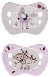 Nip újszülött szilikon játszócumi 0-2 hó (lányos)