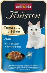 Animonda Vom Feinsten Feines mit Filets baromfis és fekete tőkehalas macskaeledel alutasakban (18 x 85 g) 1, 53 kg
