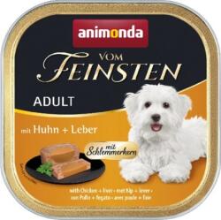 Animonda Vom Feinsten Gourment csirkés és májas kutyaeledel alutálkában (22 x 150 g) 1650 g
