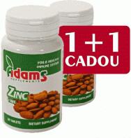 Adams Supplements Zinc 15mg 1+1 gratis 30cpr ADAMS SUPPLEMENTS