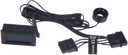 Alphacool Core Hőmérséklet érzékelő G1/4, C/F kijelzővel - fekete (17576)