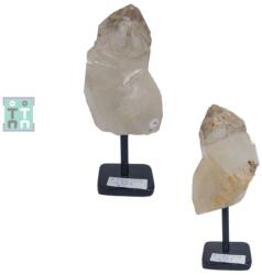Cuart Elestial Fumuriu Brut Natural cu Suport - 14x5x5 cm - Unicat