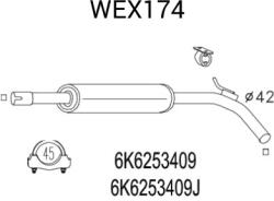 QWP Toba esapamet intermediara QWP WEX174 (WEX174)