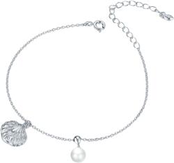 BeSpecial Bratara argint cu pandantive scoica si perla placata cu rodiu (BST0103)