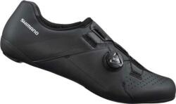 Shimano SH-RC300 wide országúti kerékpáros cipő, SPD-SL, szélesített, fekete, 43-as