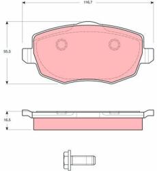 TRW set placute frana, frana disc TRW GDB1592 - automobilus