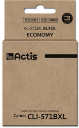 ACTIS Cartus Imprimanta ACTIS COMPATIBIL KC-571Bk for Canon printer; Canon CLI-571Y replacement; Standard; 12 ml; black (KC-571Bk)