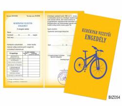 Neves Ajándék Bizonyítvány - Kerékpár vezetői engedély (BIZ054)
