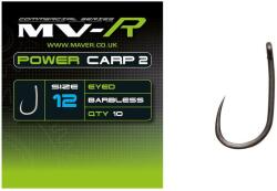 Maver Carlige Maver MV-R Power Carp 2 cu ochet, barbless, Nr. 12, 10 buc/plic (G1225)