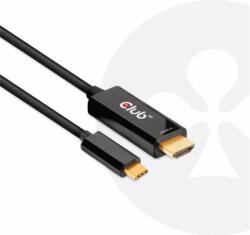 Club 3D HDMI A - USB-C kábel 1.8m - Fekete (CAC-1334)