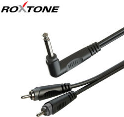 Roxtone RAYC120AL5 6, 3 mono pipa jack - 2xRCA kábel, 5m