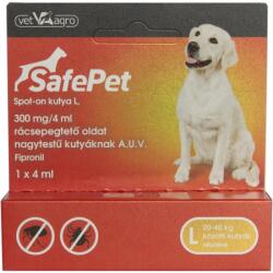 SafePet 300 mg/4 ml spot on kutya L 20-40 kg 1x - grandopet