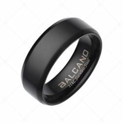  BALCANO - Eden / Gravírozható nemesacél gyűrű fekete PVD bevonattal / 74 mm
