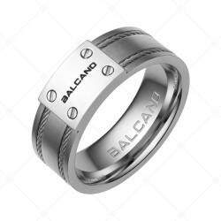  BALCANO - Filo / Acél sodrony betétes nemesacél gyűrű / 58 mm