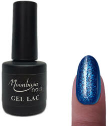Moonbasanails Gel lac 6ml #101 Glitter king blue (001101)