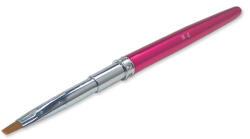 Moonbasanails Pensula plata cu strasuri pt. gel Z006-4 Roz închis