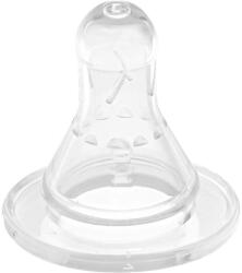 Lulabi Set 2 Tetine Lulabi Flux Variabil Silicon 6-9 Luni Transparent (8090004_Transparent)