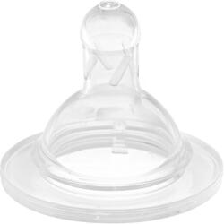 Lulabi Set 2 Tetine Lulabi Flux Variabil Silicon 6-9 Luni Transparent (8090104_Transparent)