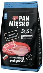 Pan Mięsko PAN MIĘSKO Hrana uscata caini junior talie mare, cu vitel si prepelita 3 kg