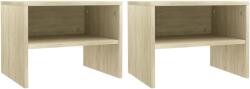 vidaXL Noptiere, 2 buc. , stejar Sonoma, 40 x 30 x 30 cm, PAL (800070) - vidaxl